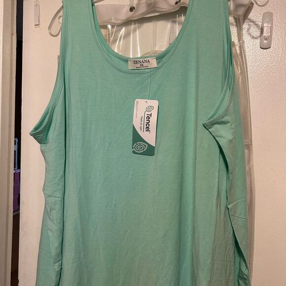 NWT Zenana Sleeveless Mint Top - Picture 5 of 11